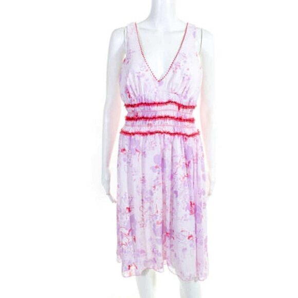 ABS Allen Schwartz Sleeveless Floral A Line Dress - Picture 1 of 9